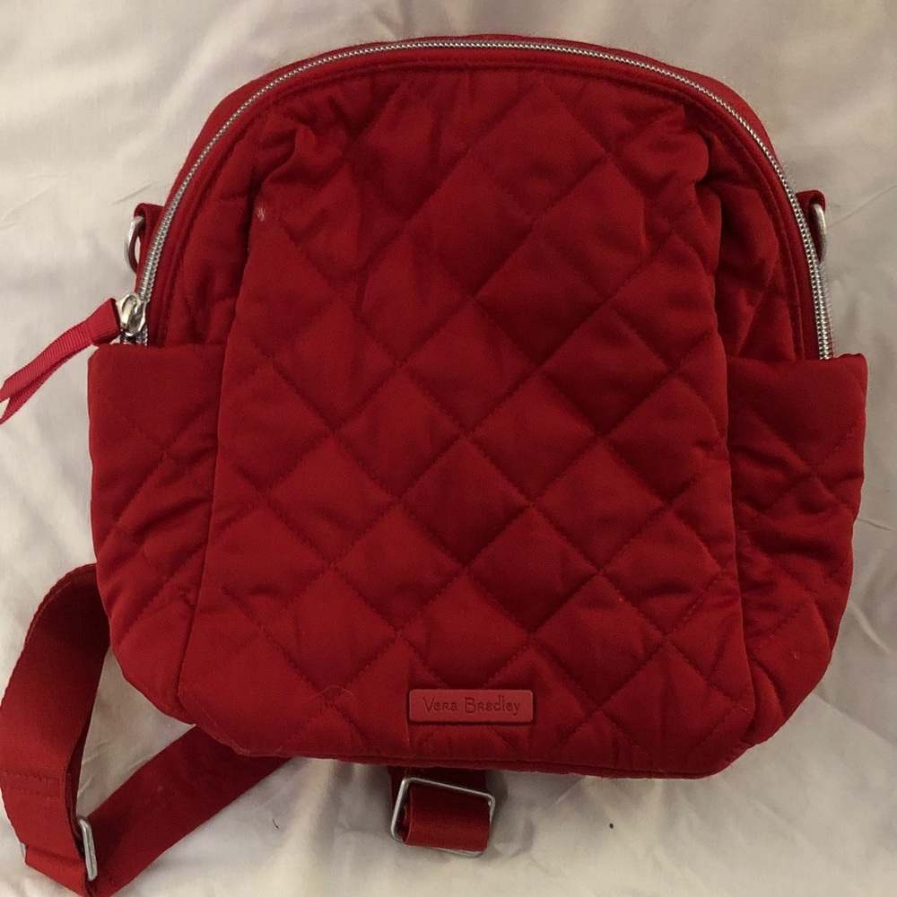 Vera Bradley Quilted Scarlet Backpack